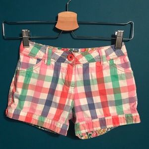 Bundle 2 for $15. Mini Boden cotton checked shorts